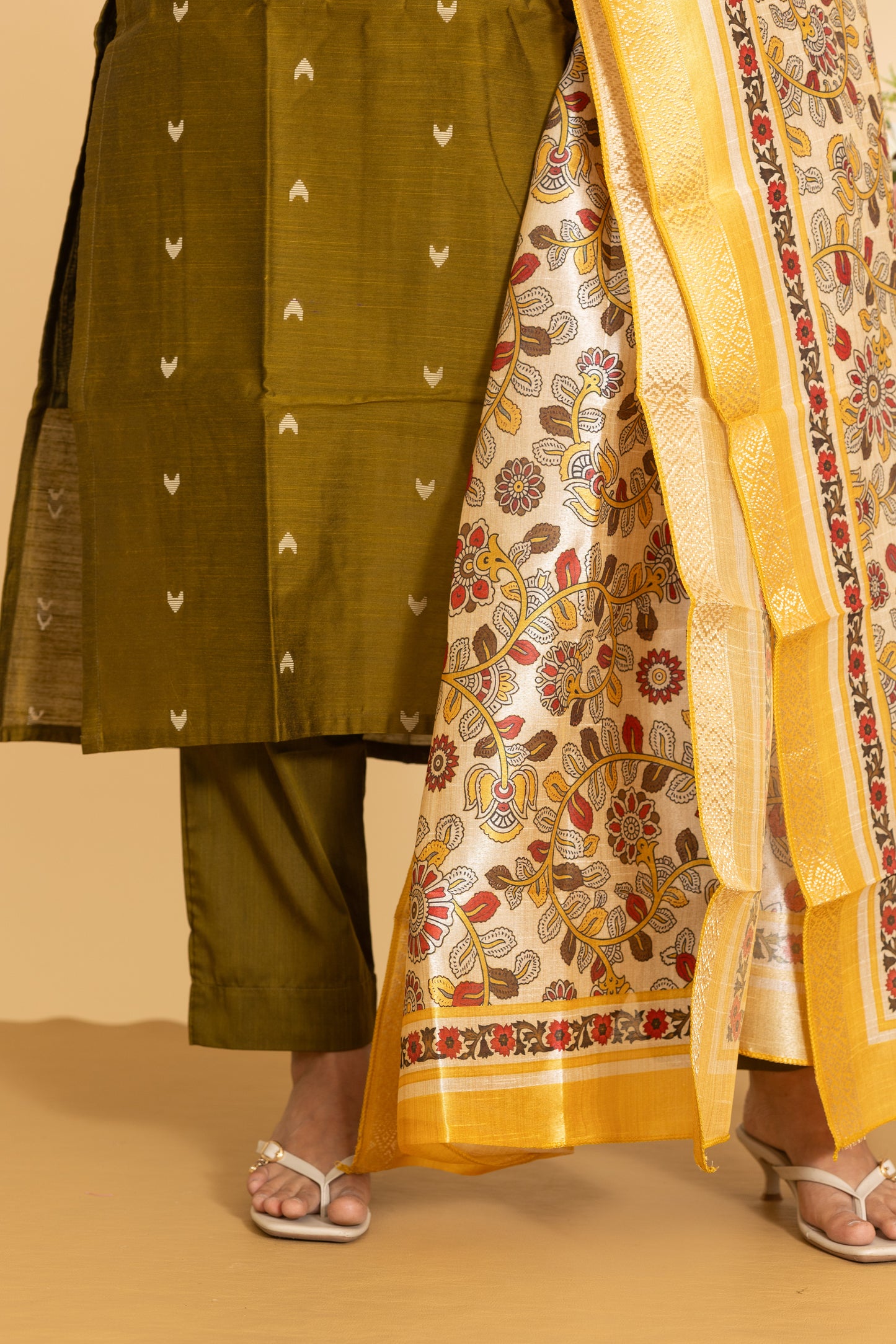 Shalini salwar set in moss green