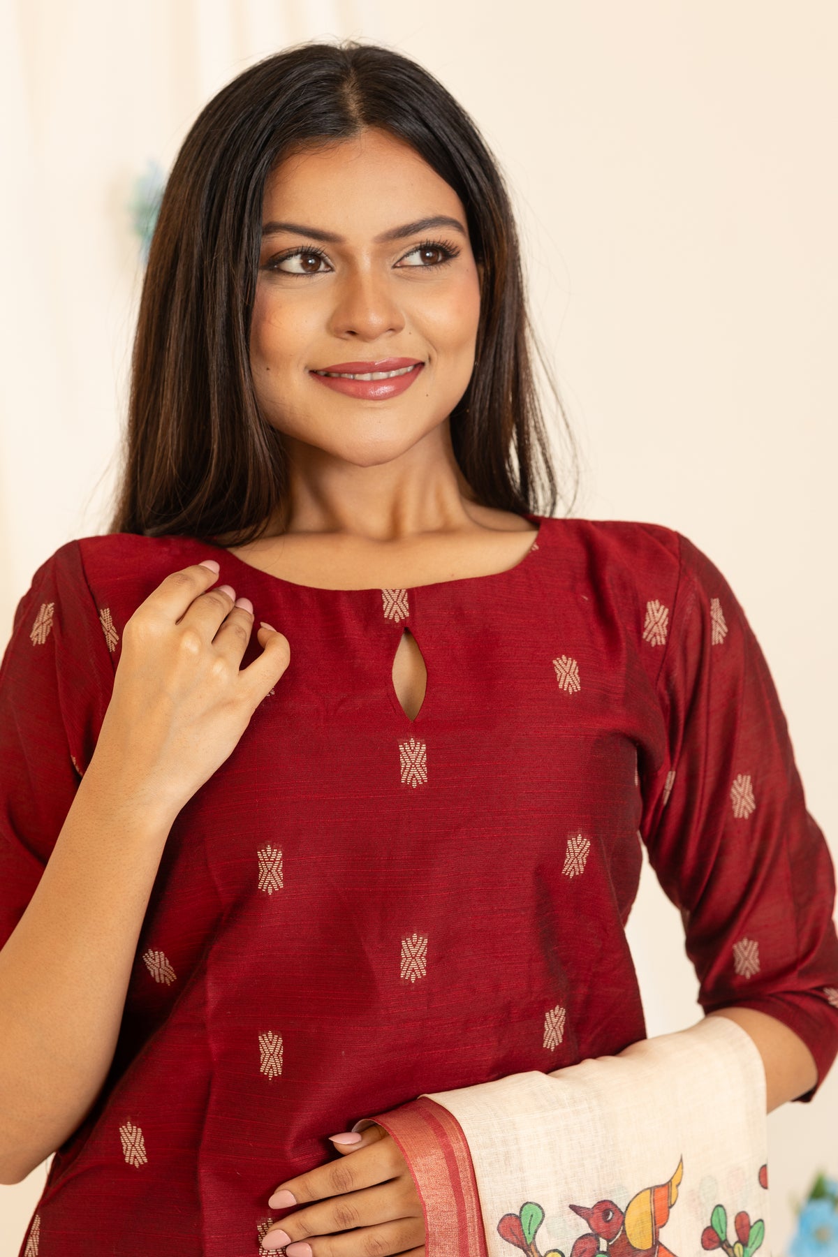 Amayra salwar set in maroon
