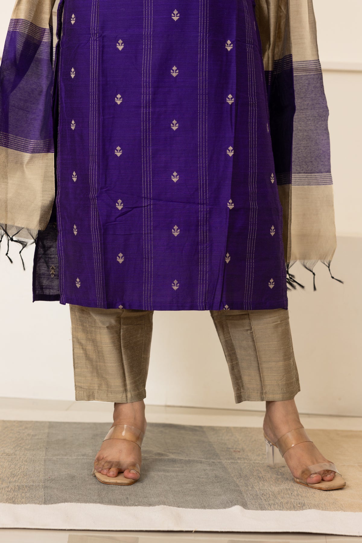Mynaa salwar set in violet