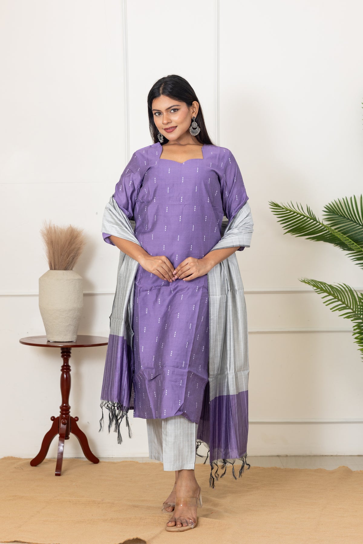 Sakthi salwar set in lilac