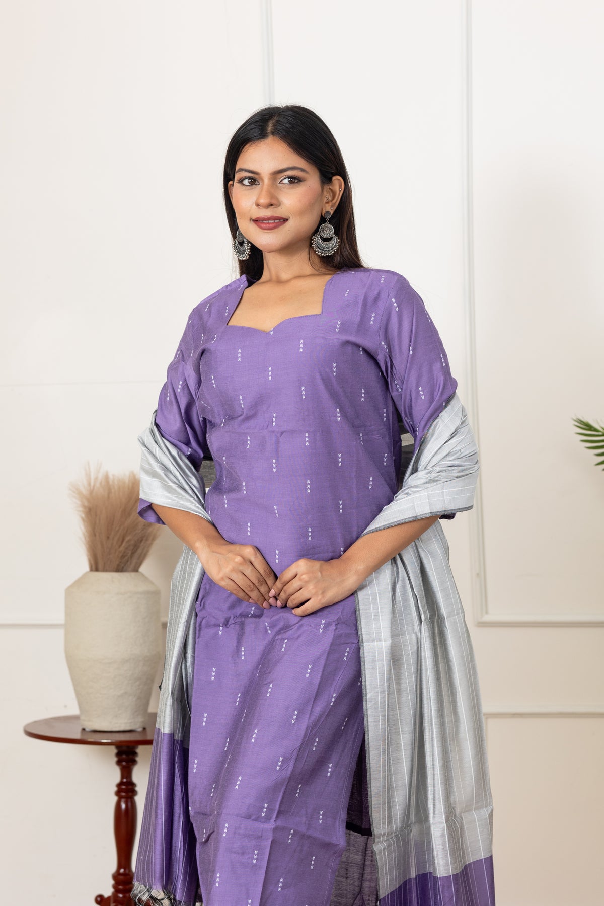 Sakthi salwar set in lilac