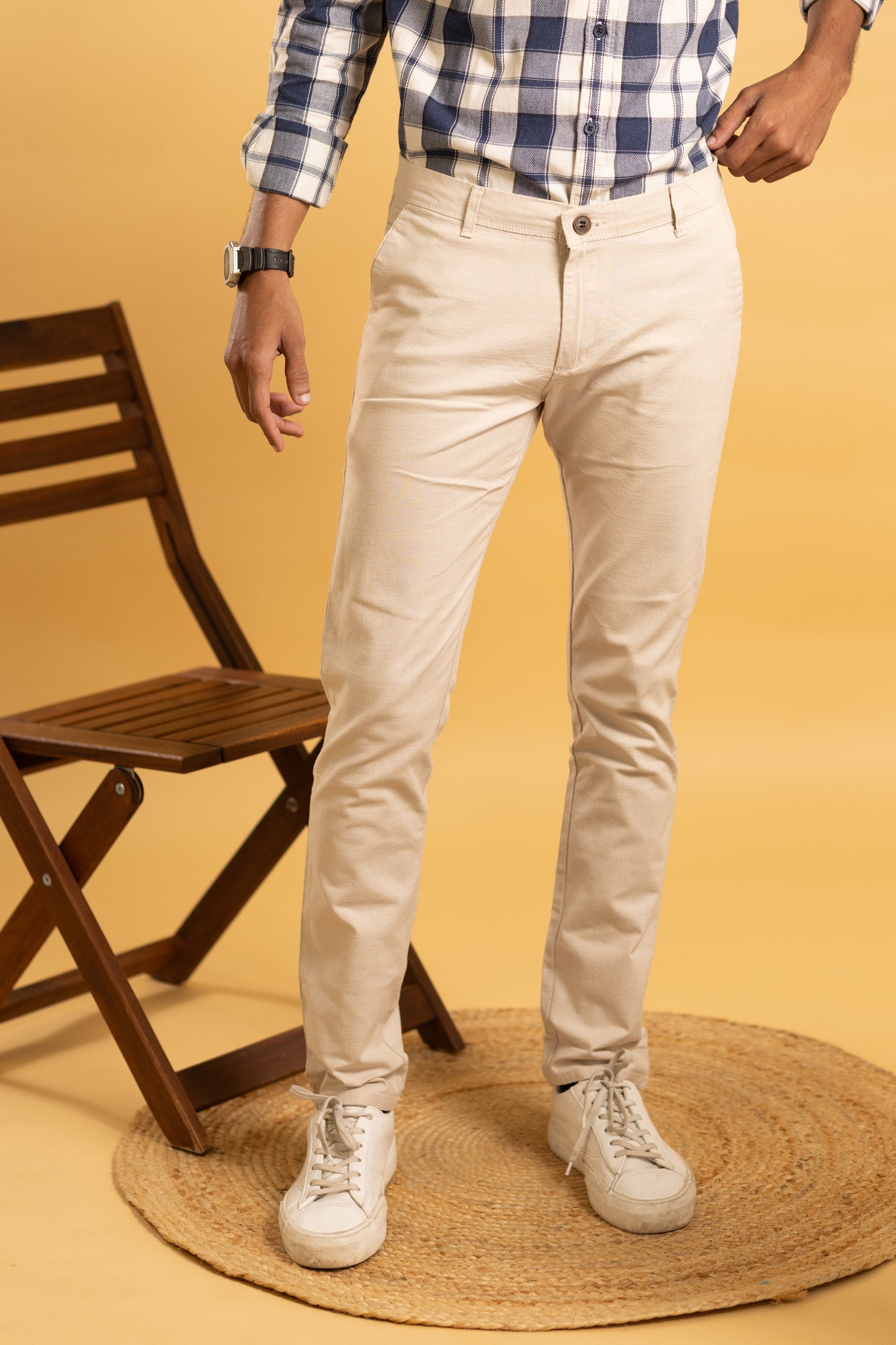 Men Cotton Pant in sandal