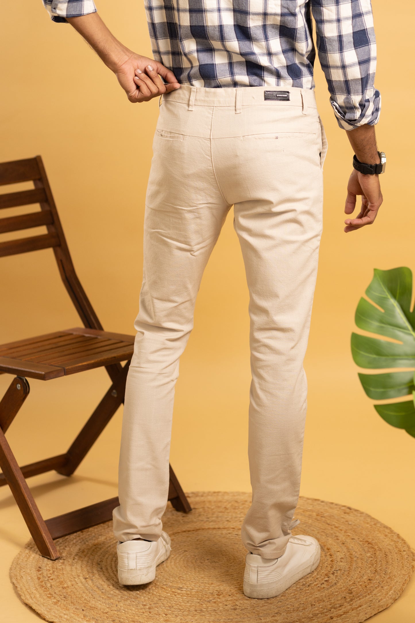 Men Cotton Pant in sandal