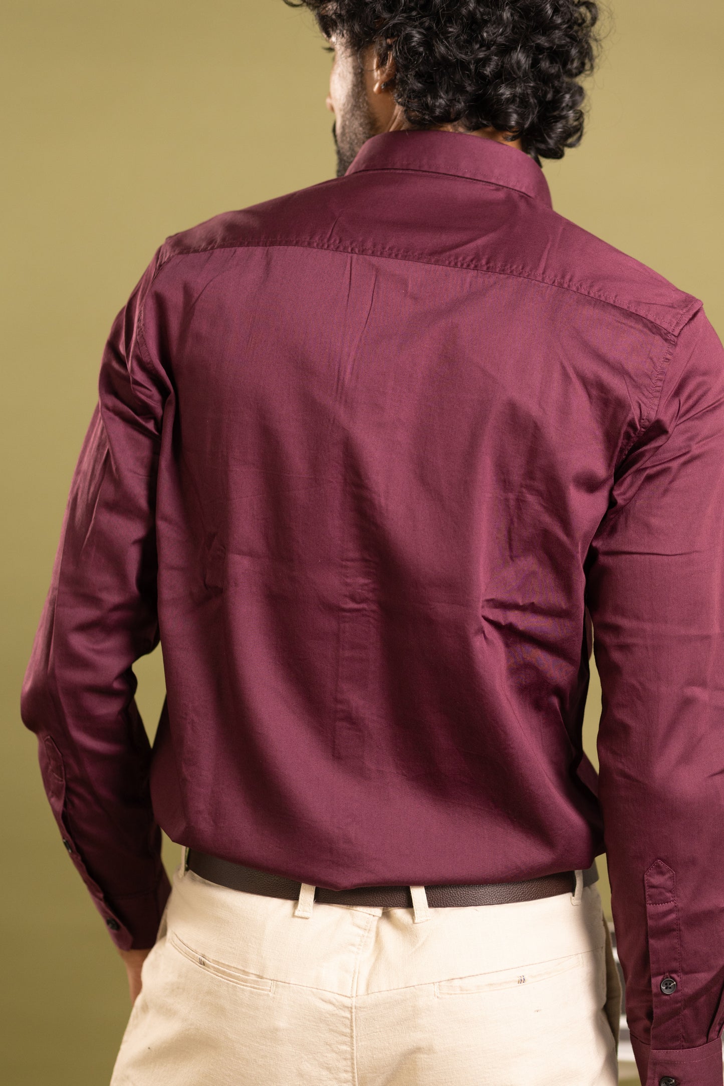 Men Cotton Pant in white