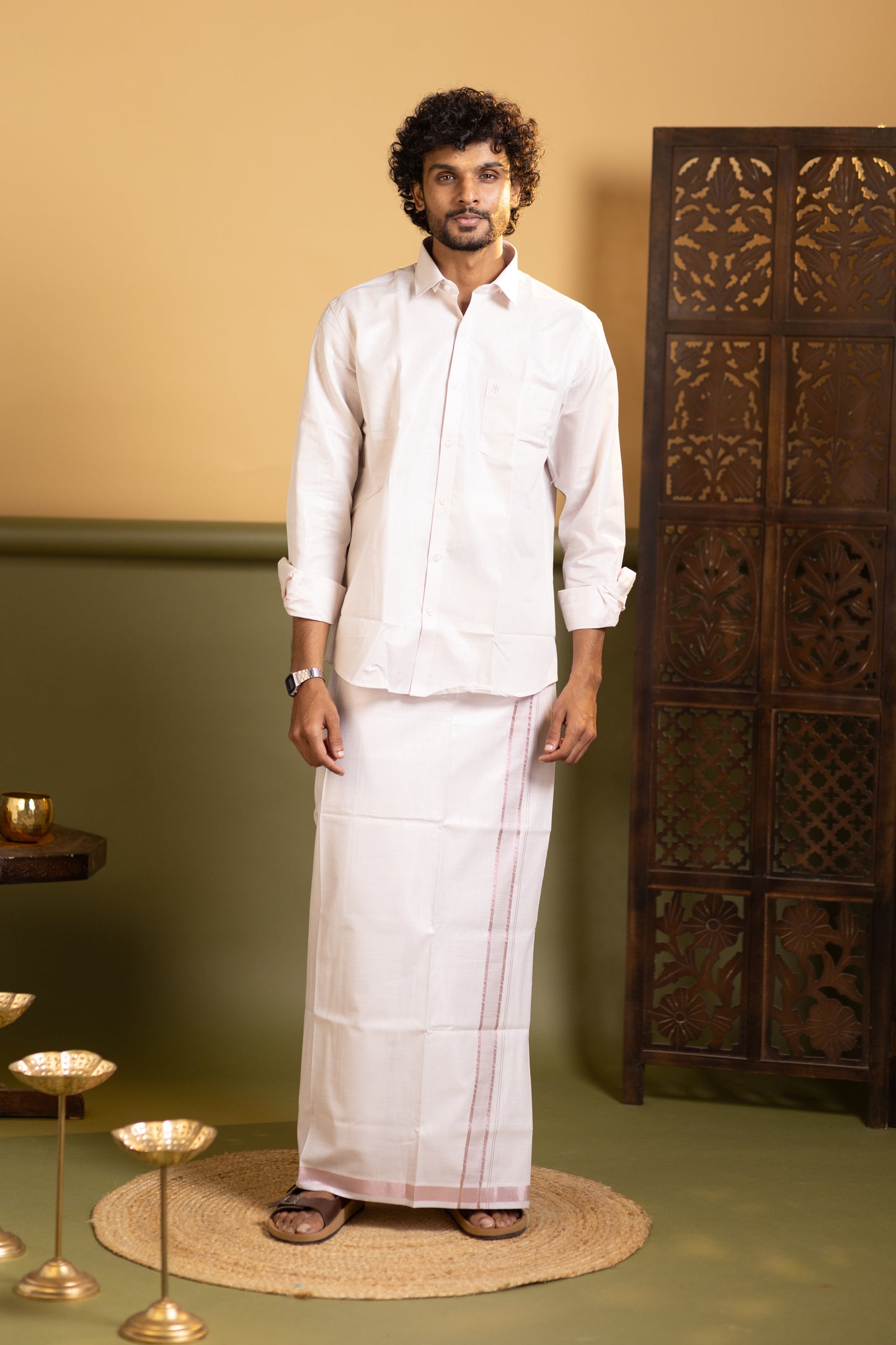Shirt and dhoti set combo 4 - Dhoti 2 Mtr