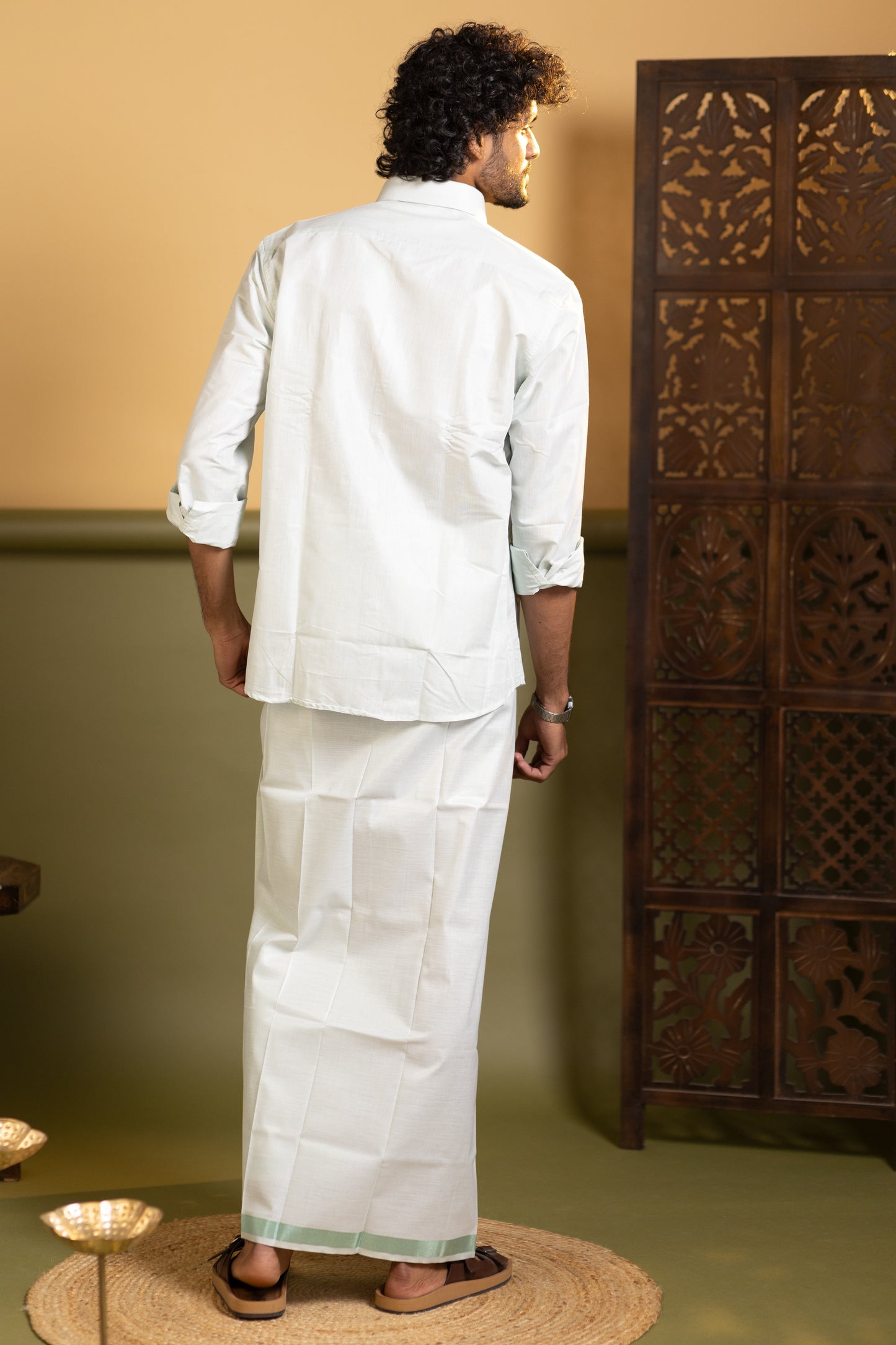 Shirt and dhoti set combo 8 - Dhoti 2 Mtr