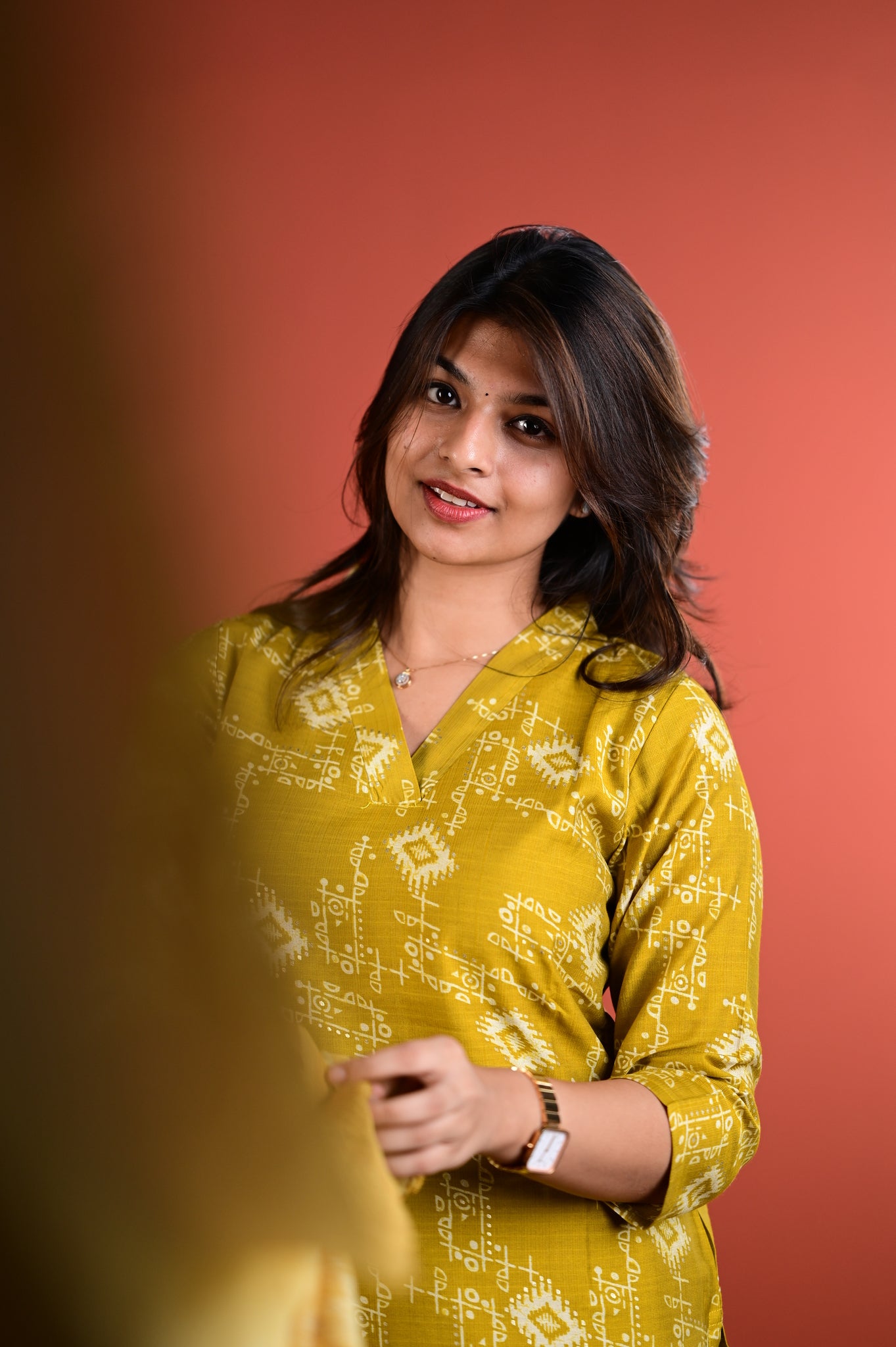 Dharshini salwar set in yellow