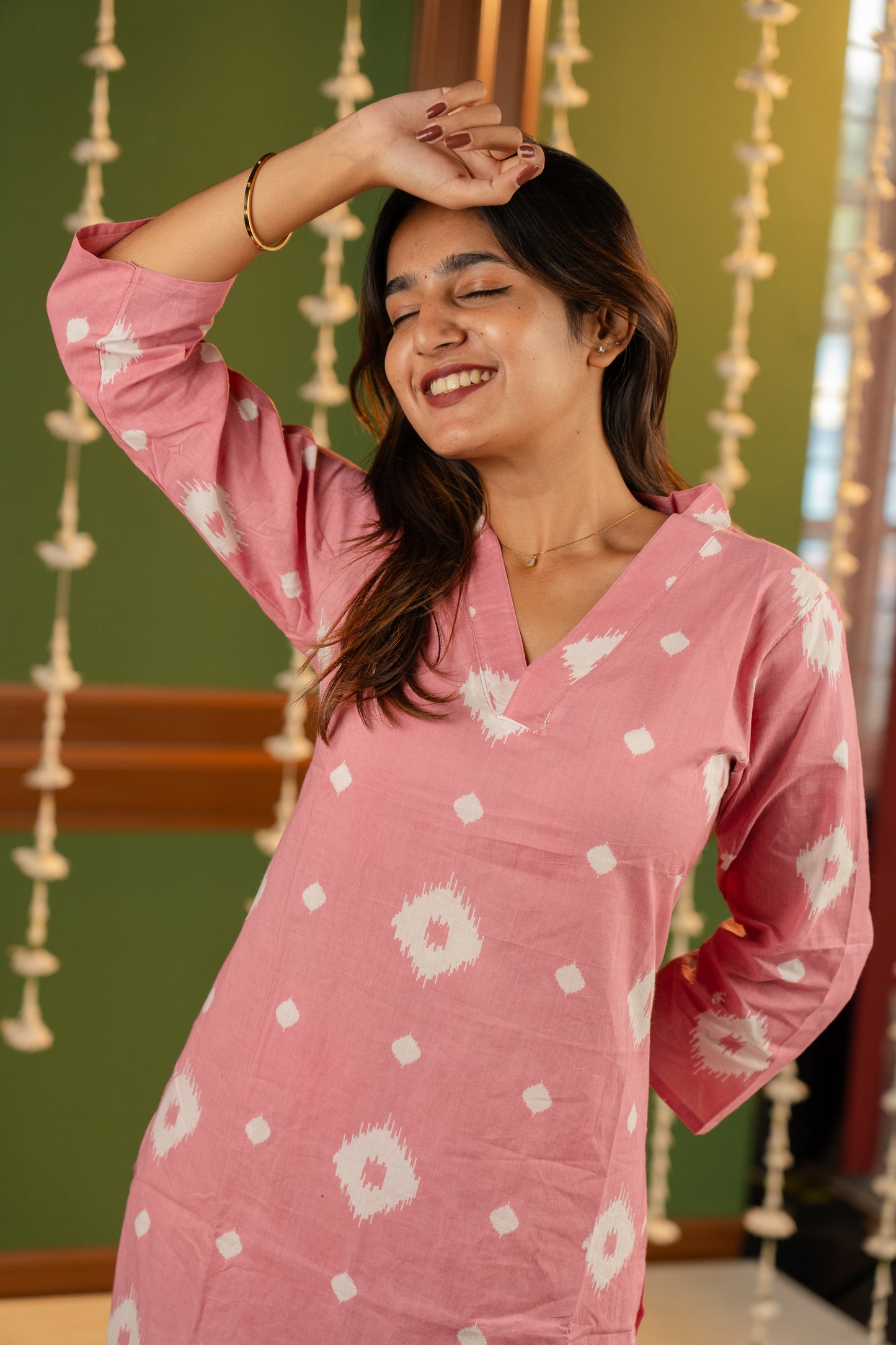 Sitara salwar set in pink