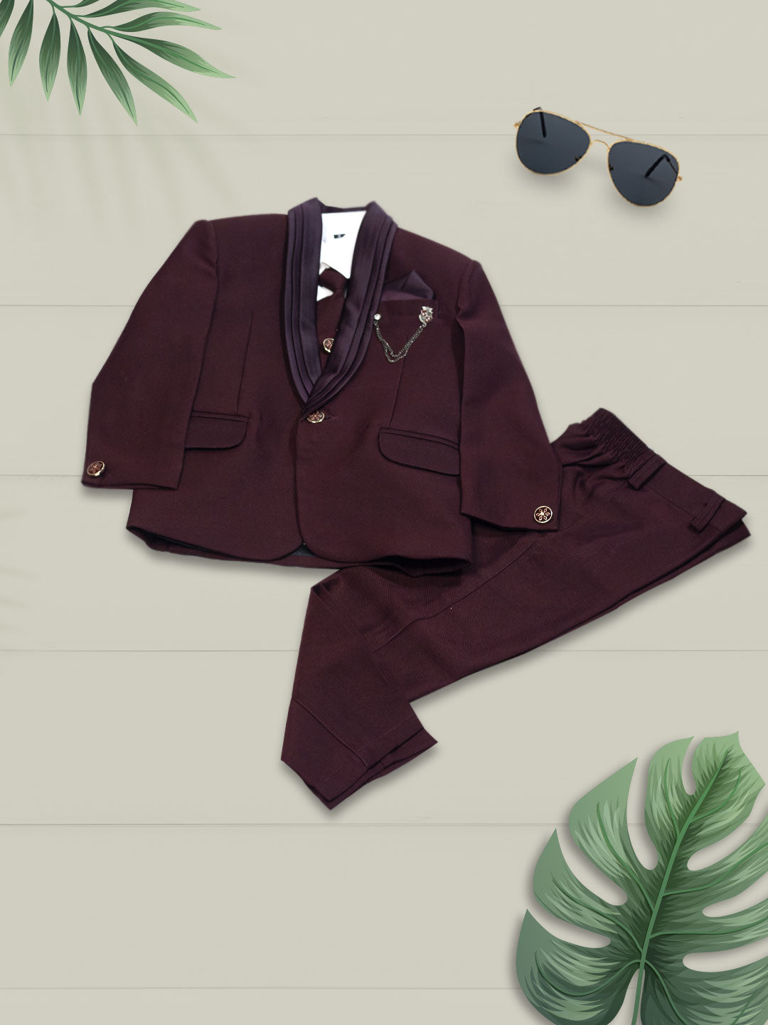 Boys Fancy Coat Suit Set