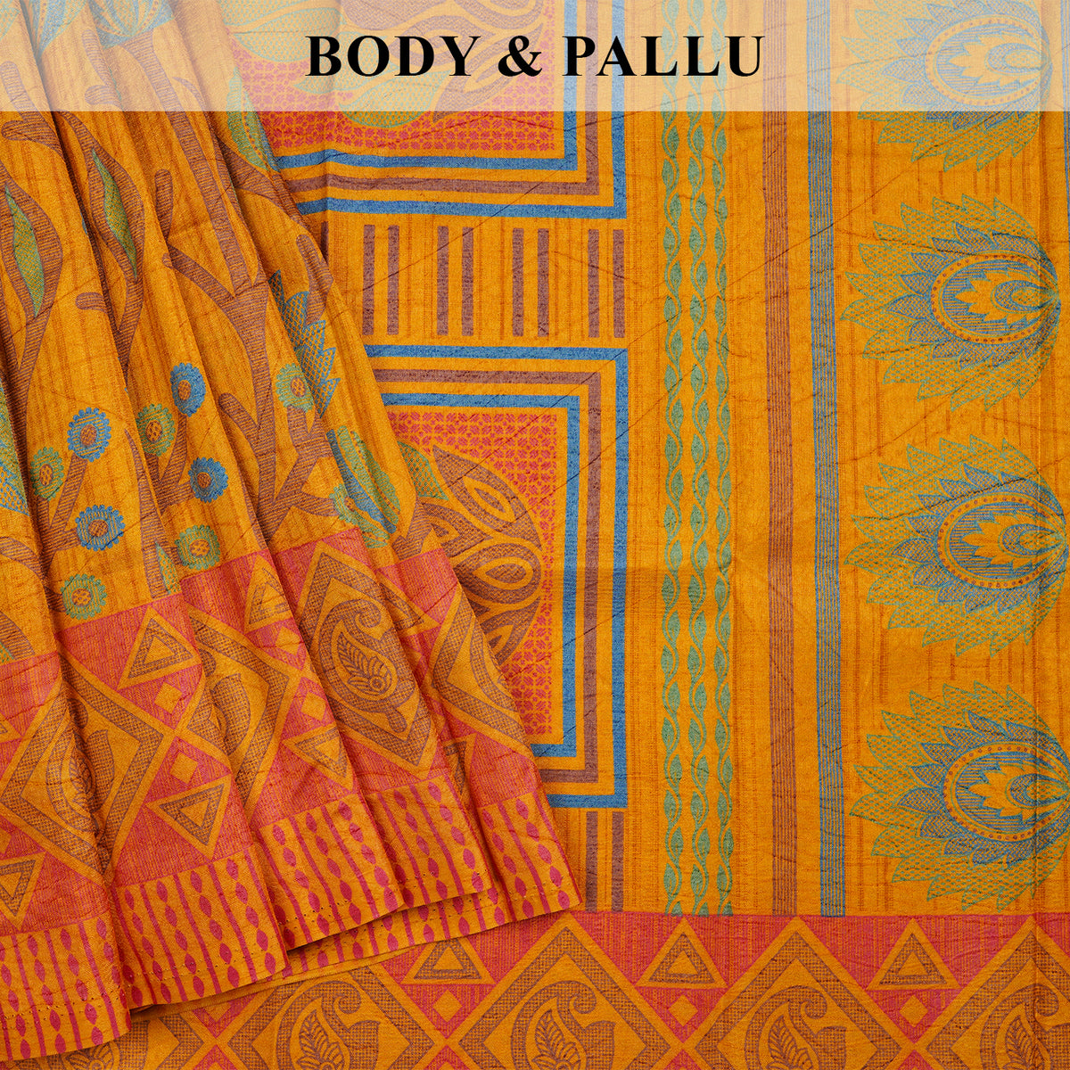 Synthetic Printed Saree