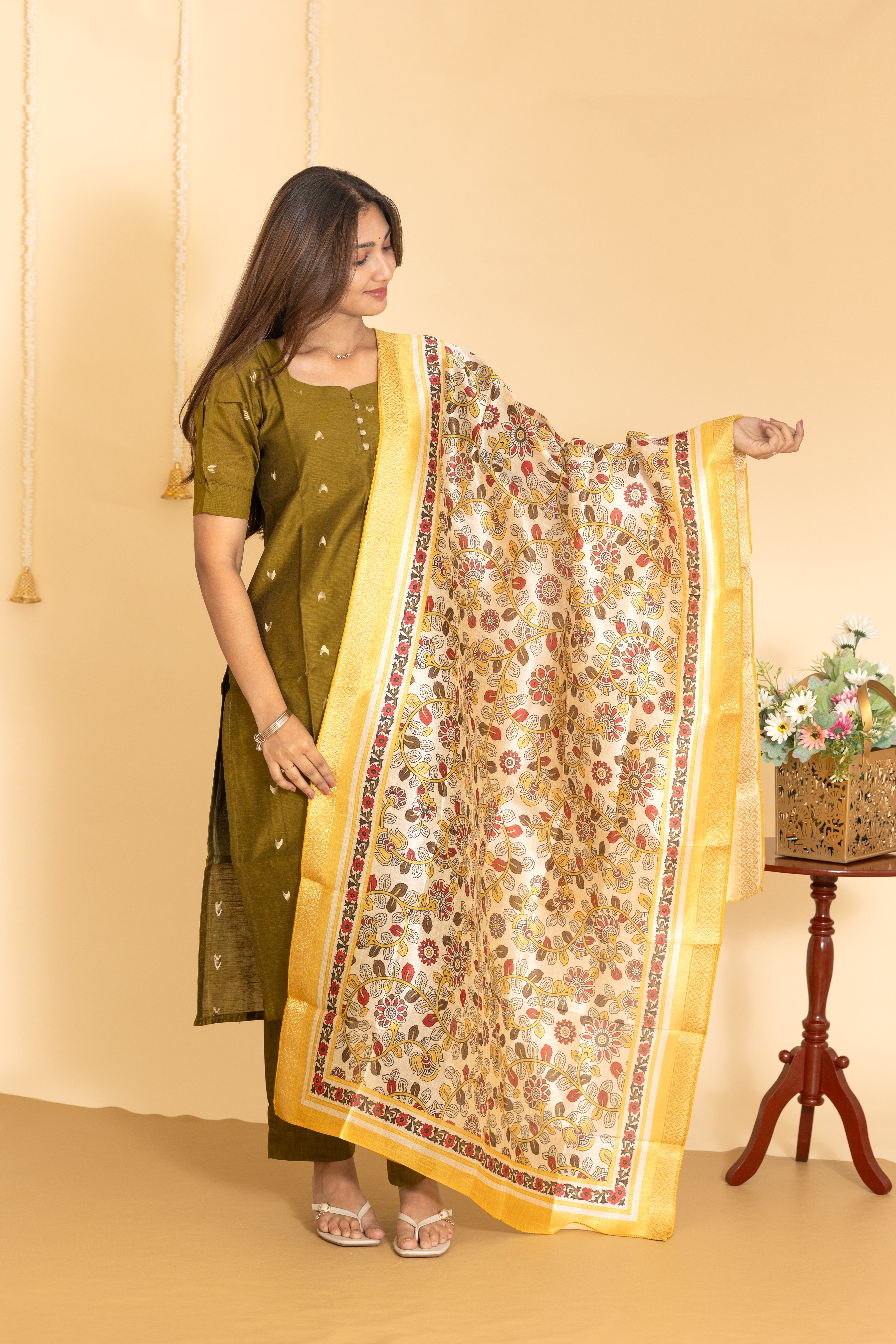 Shalini salwar set in moss green