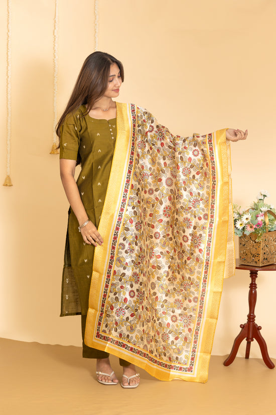 Shalini salwar set in moss green