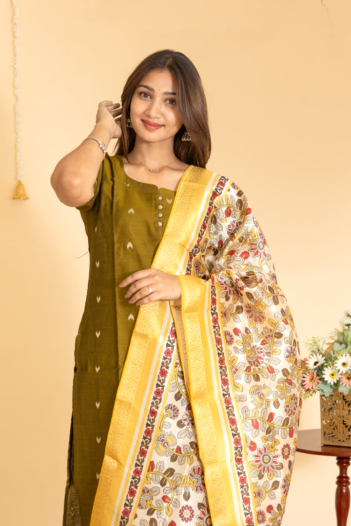 Shalini salwar set in moss green