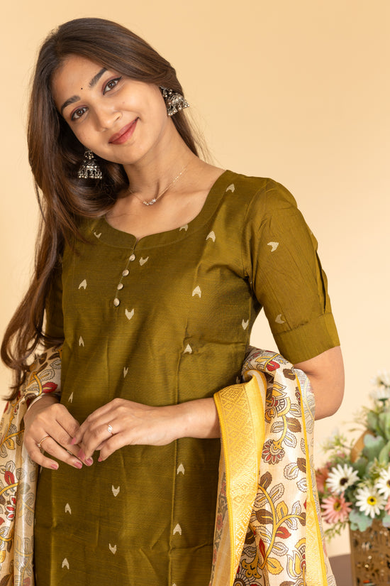 Shalini salwar set in moss green