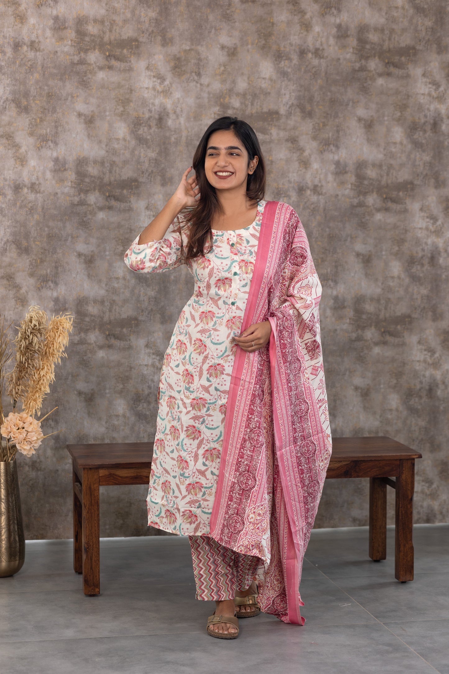 Hridaya salwar set in pink