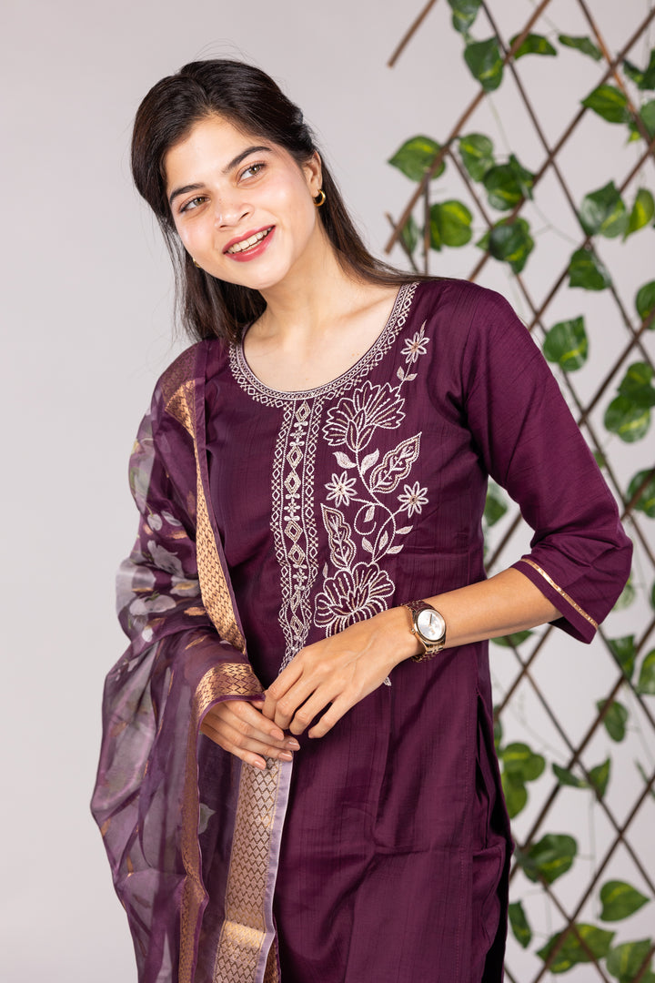 Alia salwar set in purple