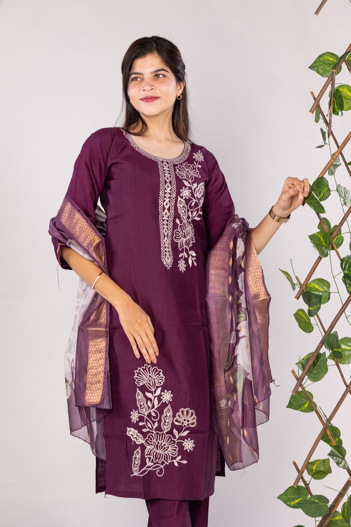Alia salwar set in purple