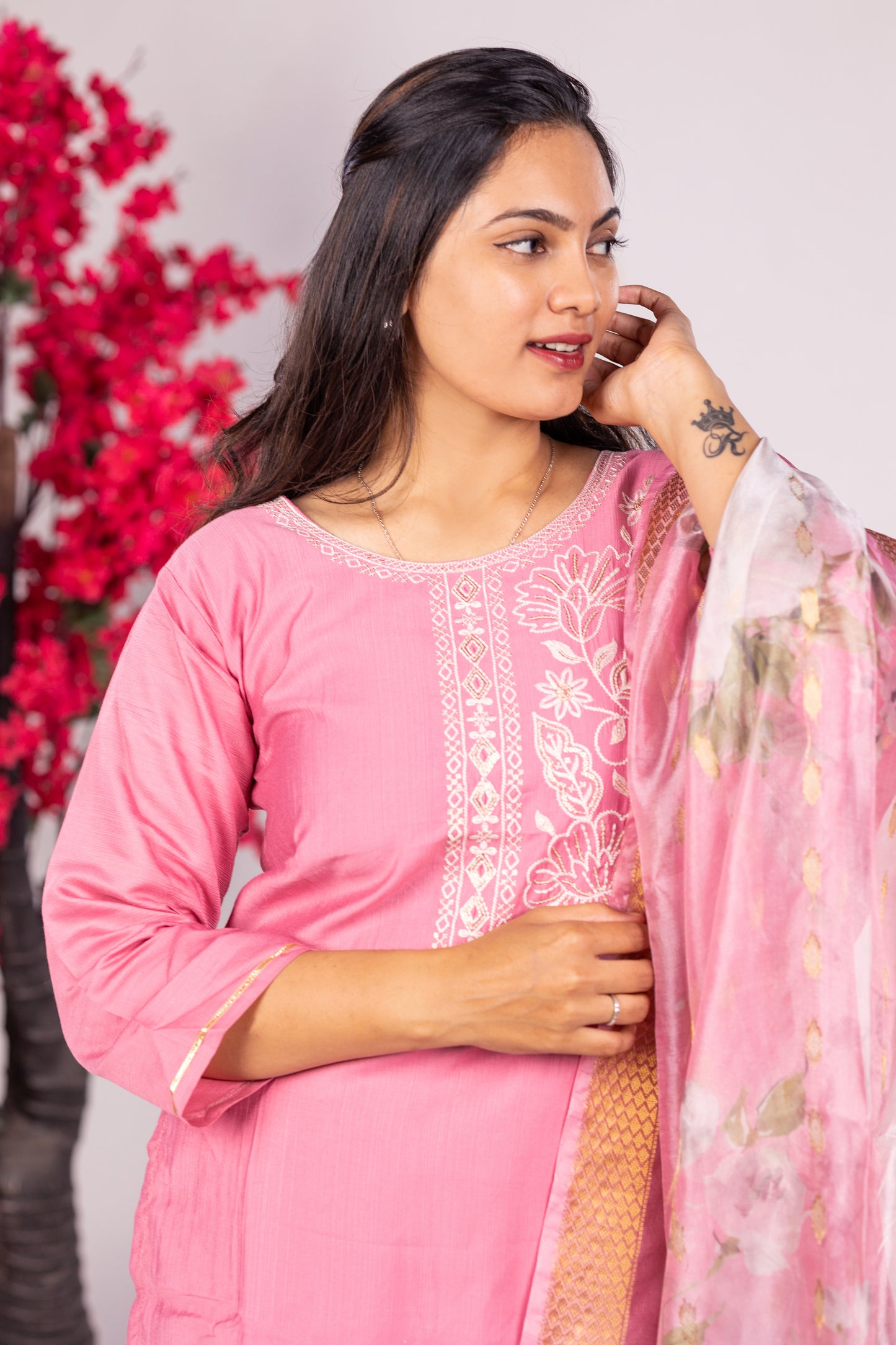 Alia salwar set in pink