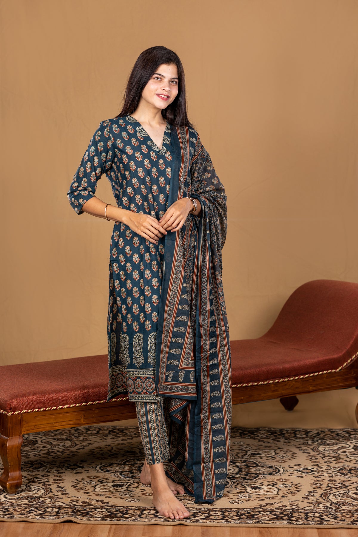 Manjari salwar set in black