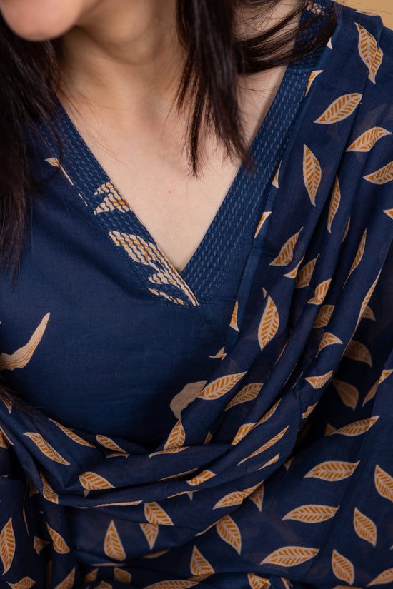 Meenakshi salwar set in blue