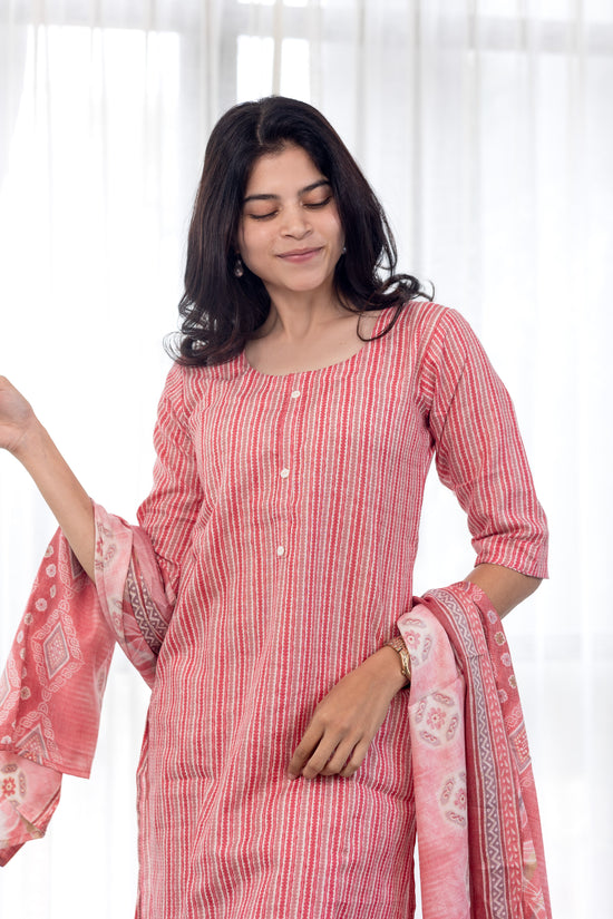 Zara salwar set in pink