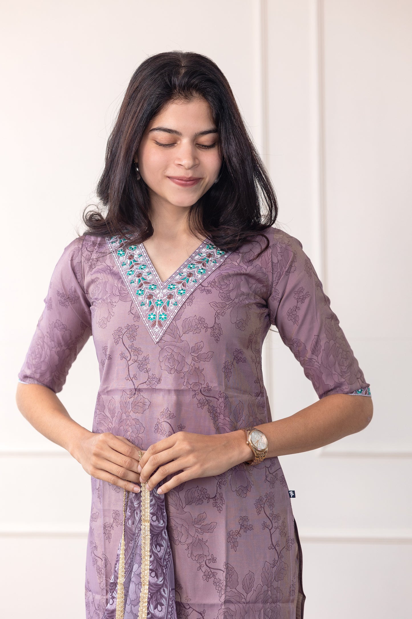 Shanaya salwar set in dusty lavender