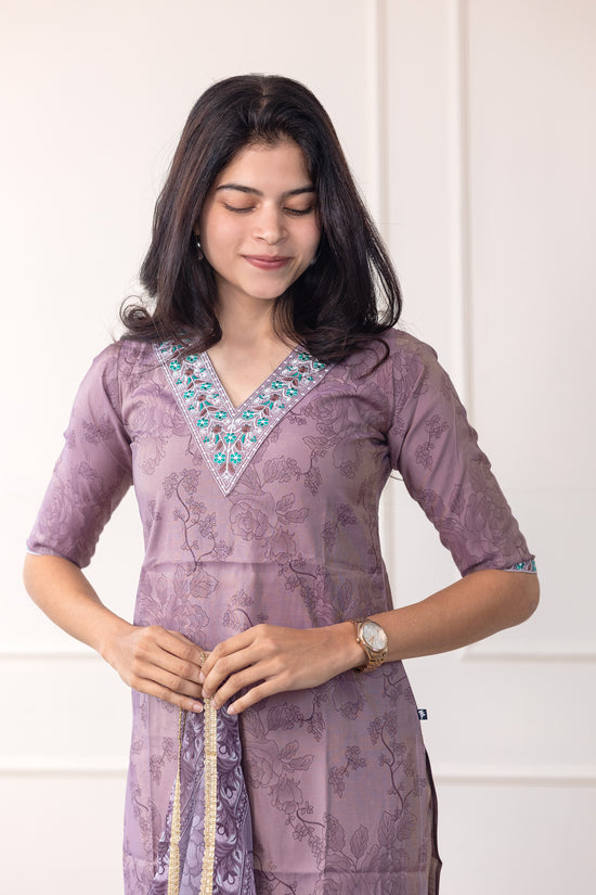 Shanaya salwar set in dusty lavender
