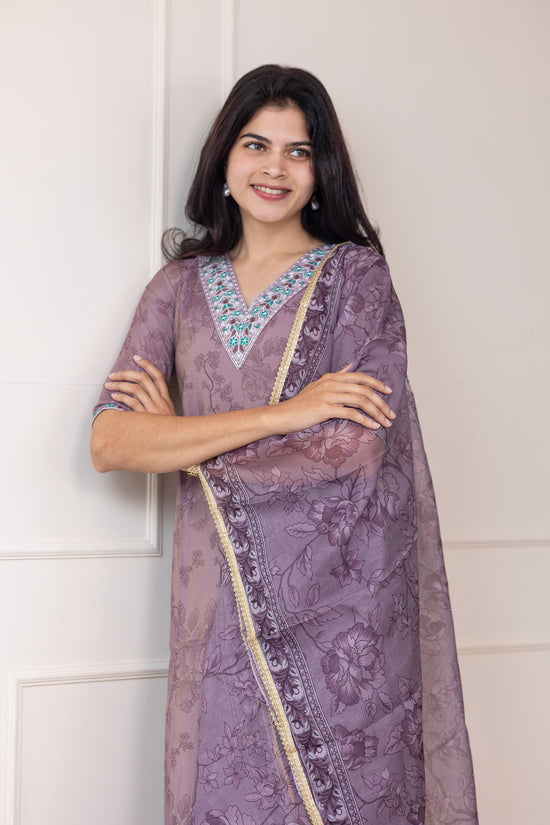 Shanaya salwar set in dusty lavender