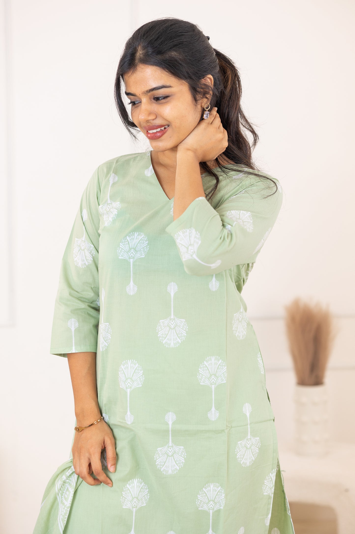 Mayuri salwar set in sage green