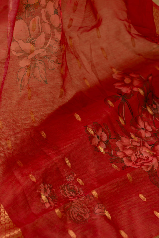 Anaghaa salwar set in ruby