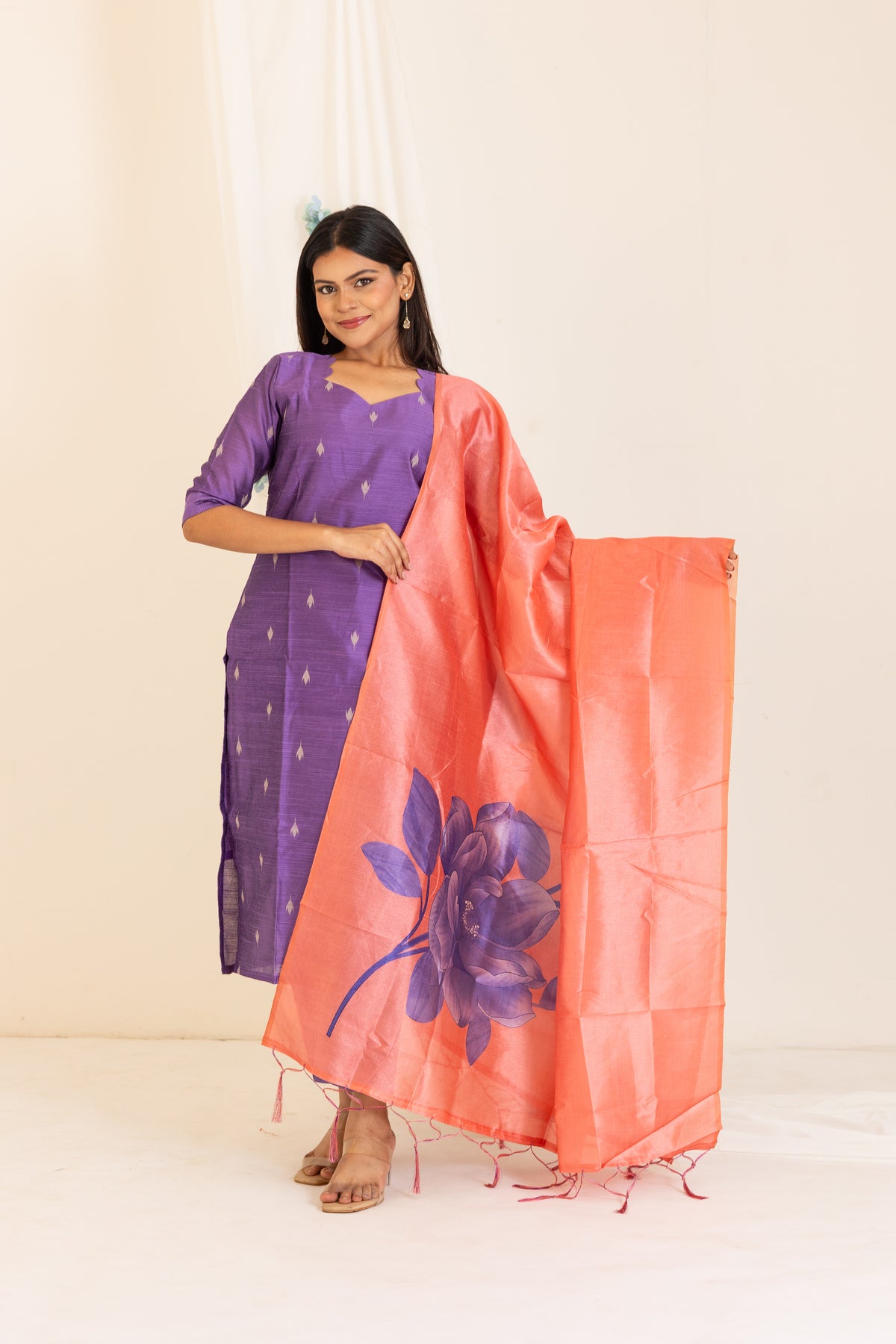 Shreya salwar set in lavender