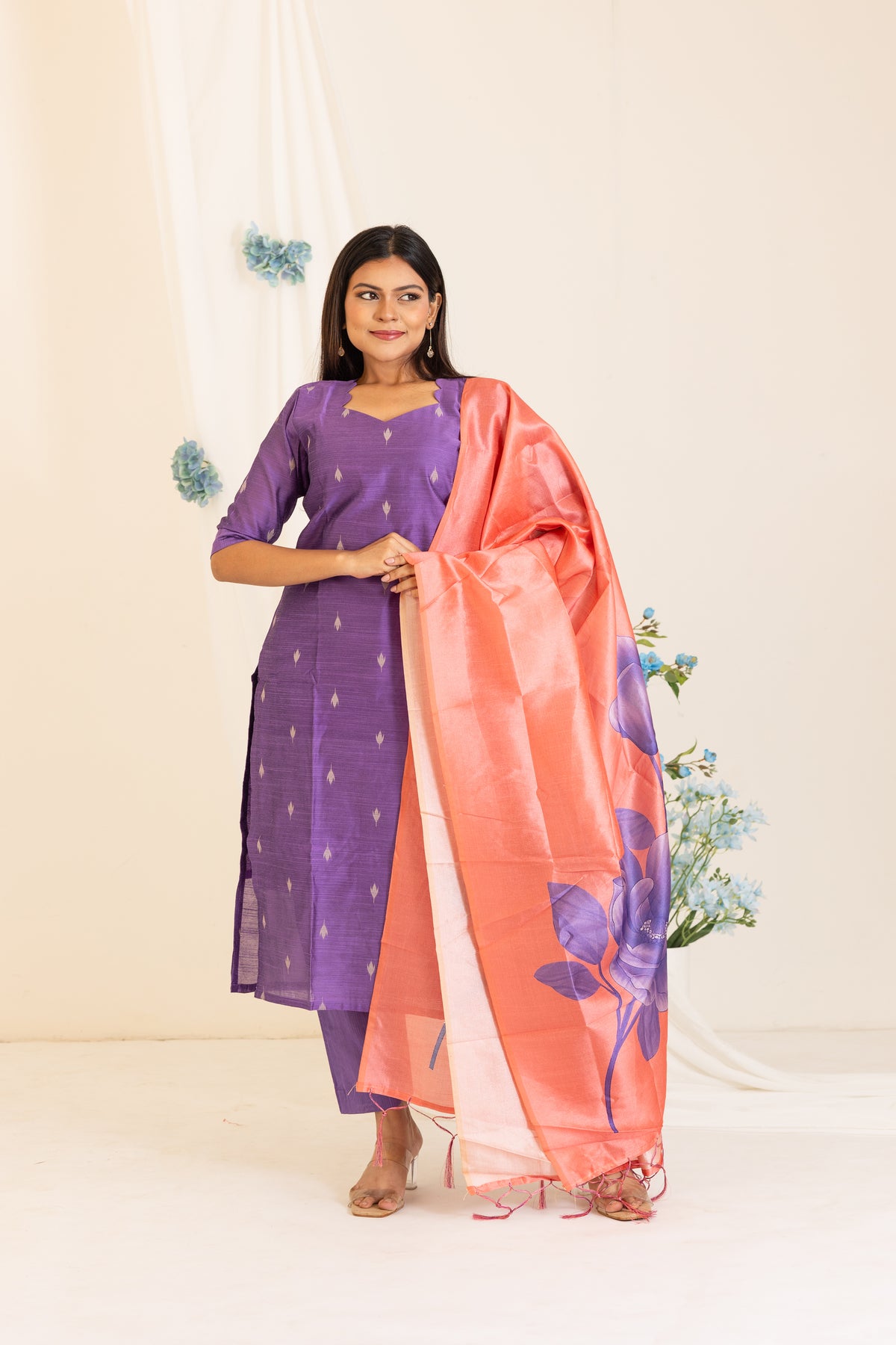 Shreya salwar set in lavender
