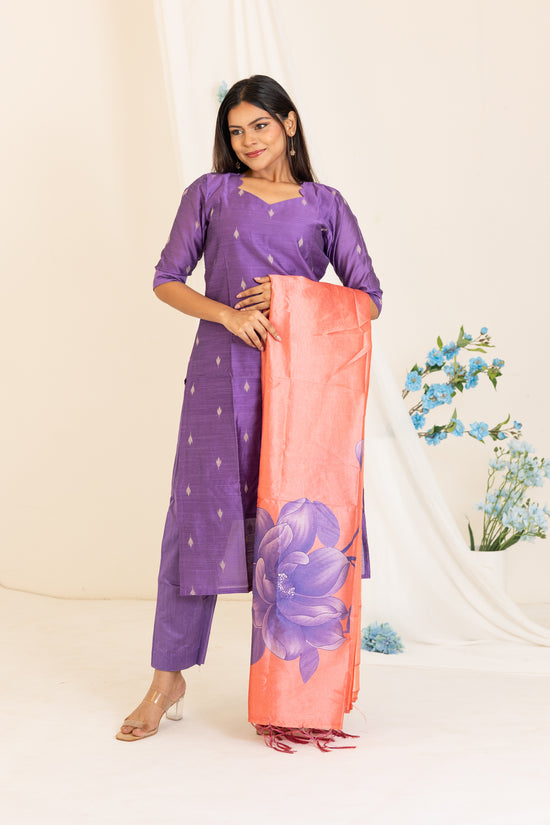Shreya salwar set in lavender