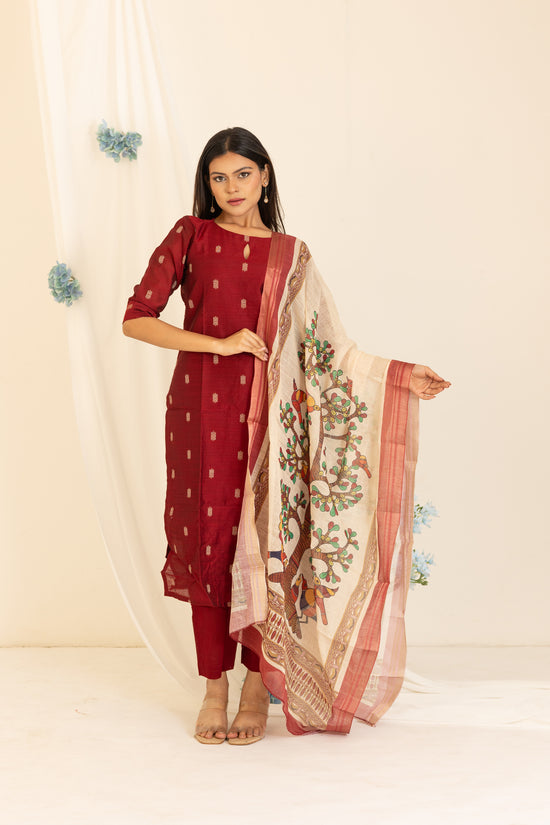 Amayra salwar set in maroon