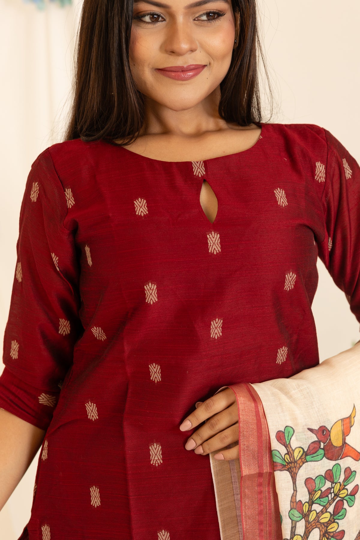 Amayra salwar set in maroon