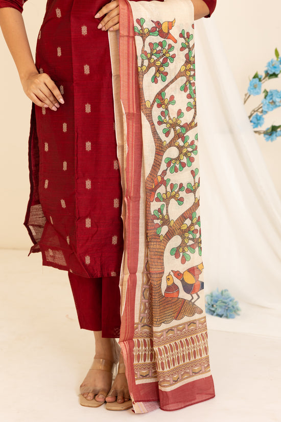 Amayra salwar set in maroon