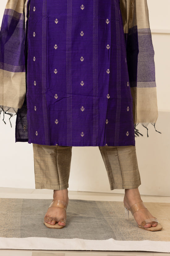 Mynaa salwar set in violet