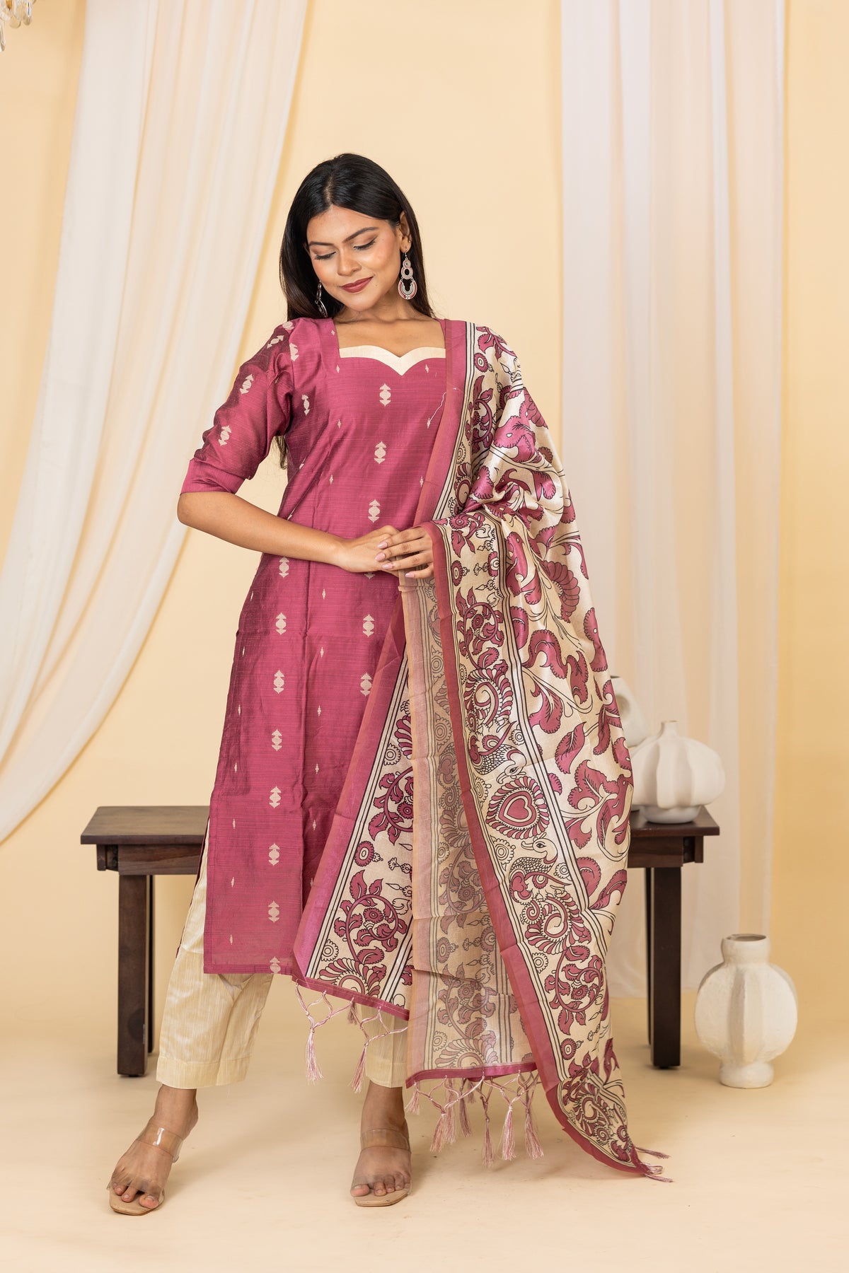 Akshaya salwar set in pink