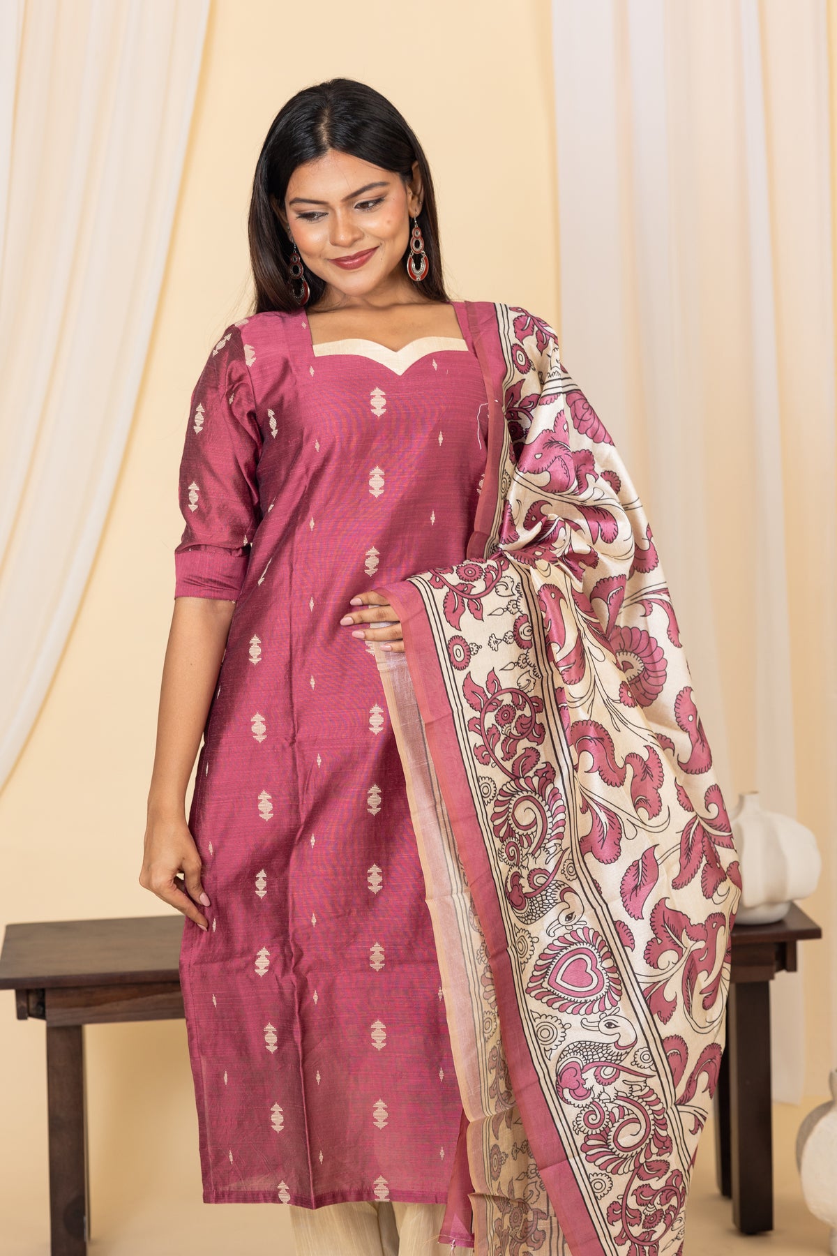 Akshaya salwar set in pink