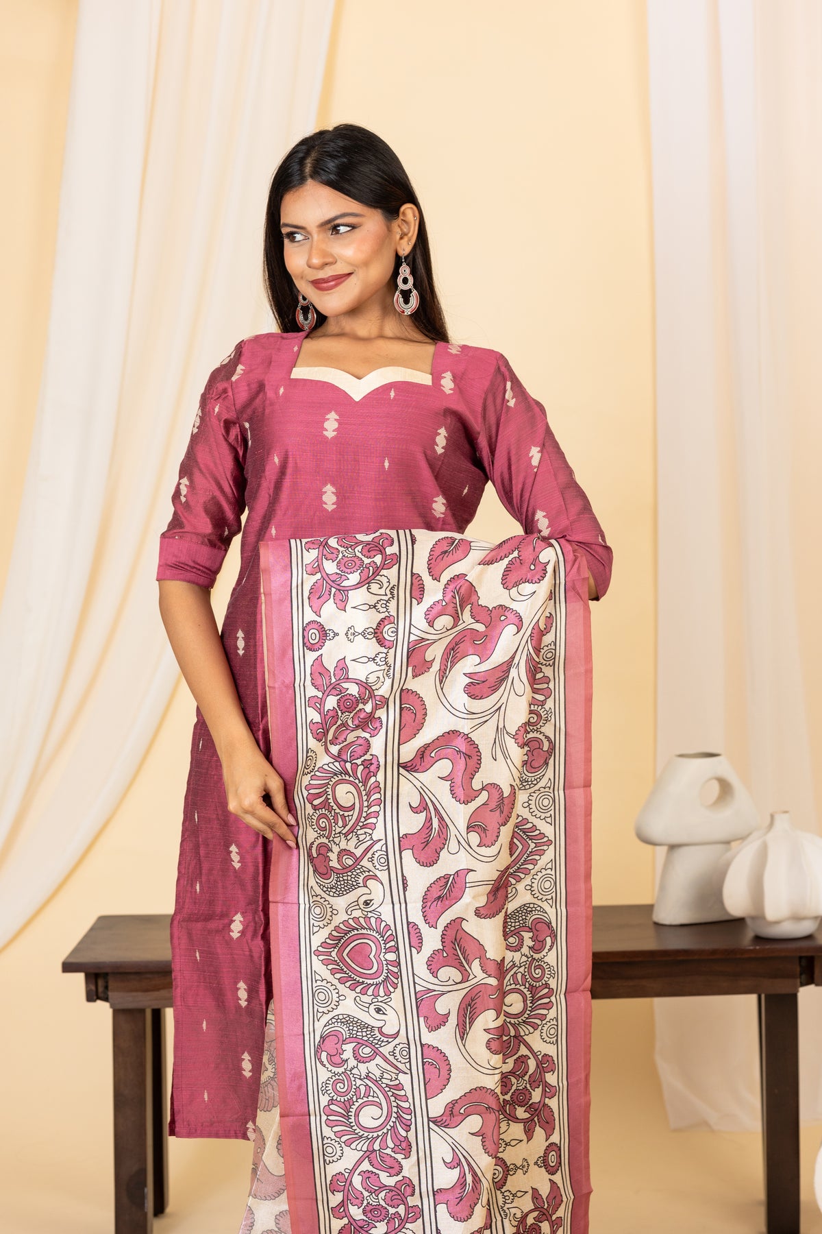 Akshaya salwar set in pink