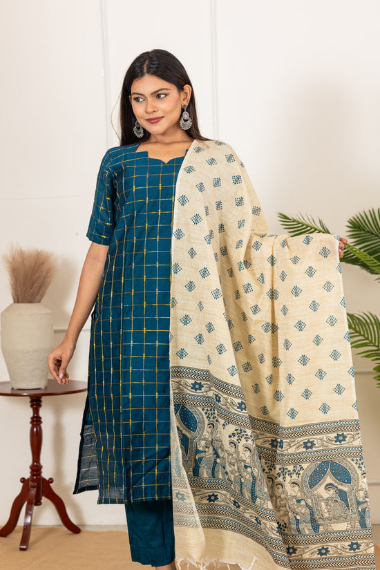 Saiyaraa salwar set in deep teal