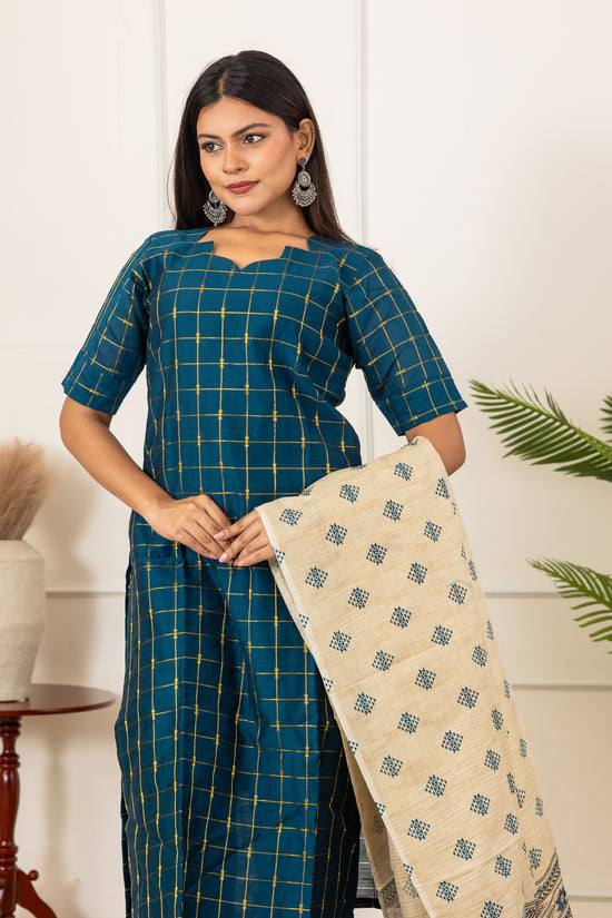 Saiyaraa salwar set in deep teal