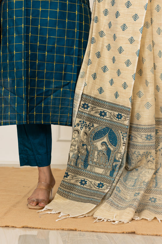 Saiyaraa salwar set in deep teal