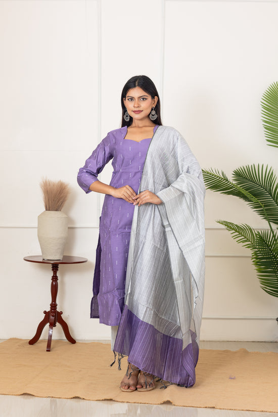 Sakthi salwar set in lilac