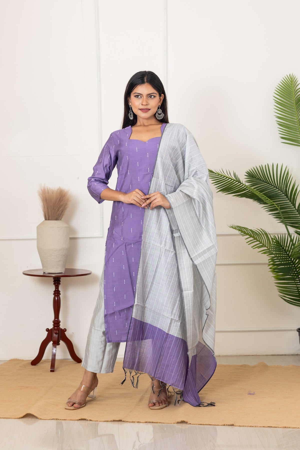 Sakthi salwar set in lilac