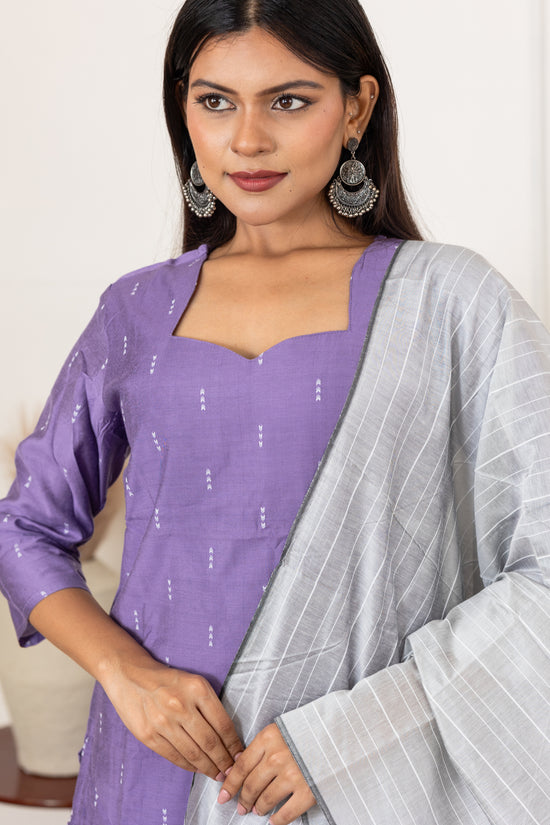 Sakthi salwar set in lilac
