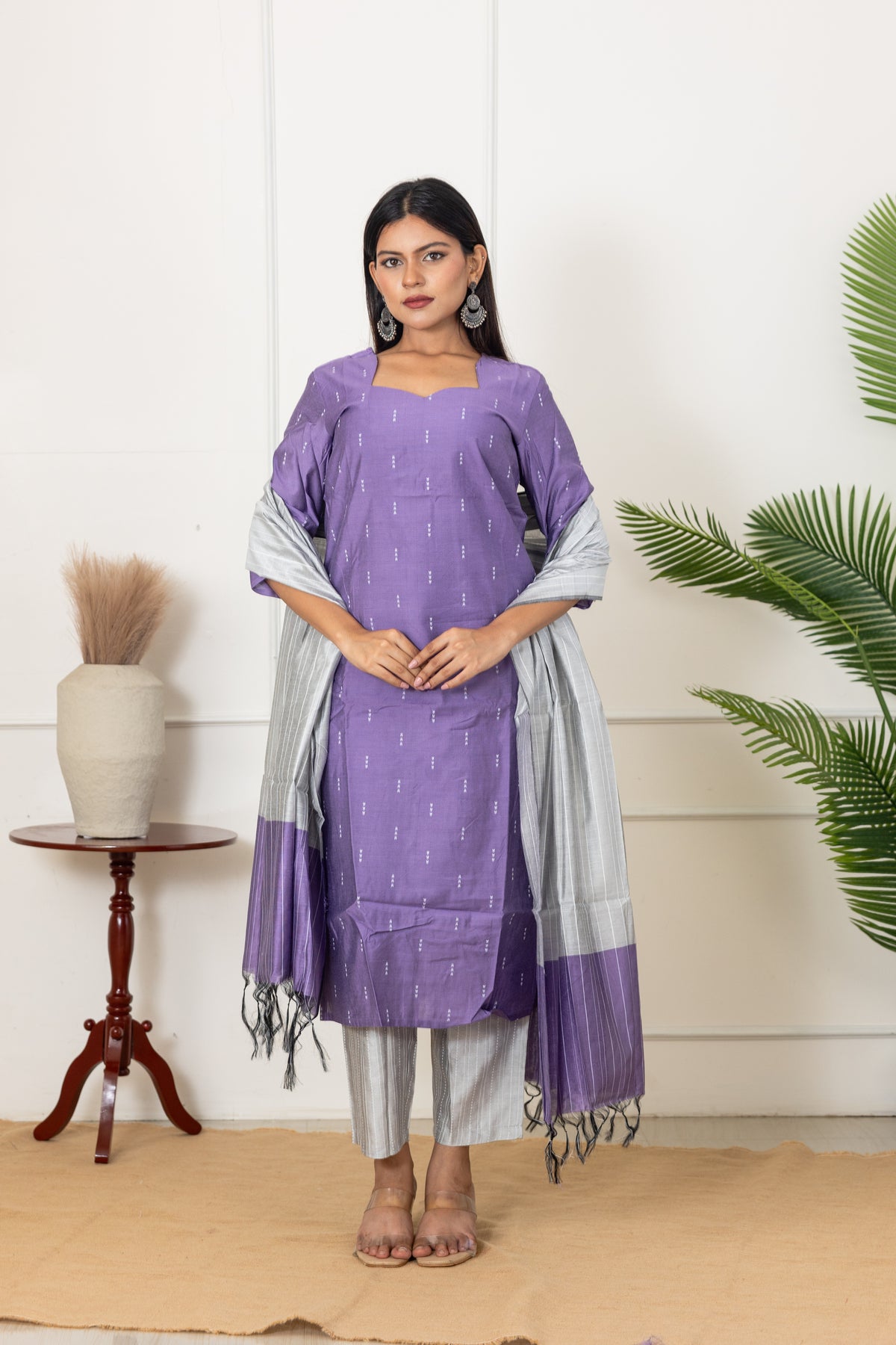 Sakthi salwar set in lilac