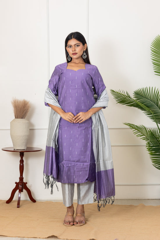 Sakthi salwar set in lilac