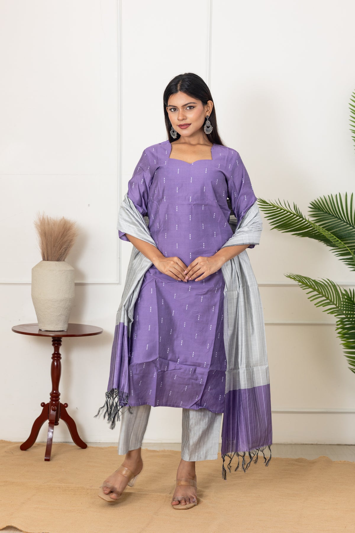 Sakthi salwar set in lilac