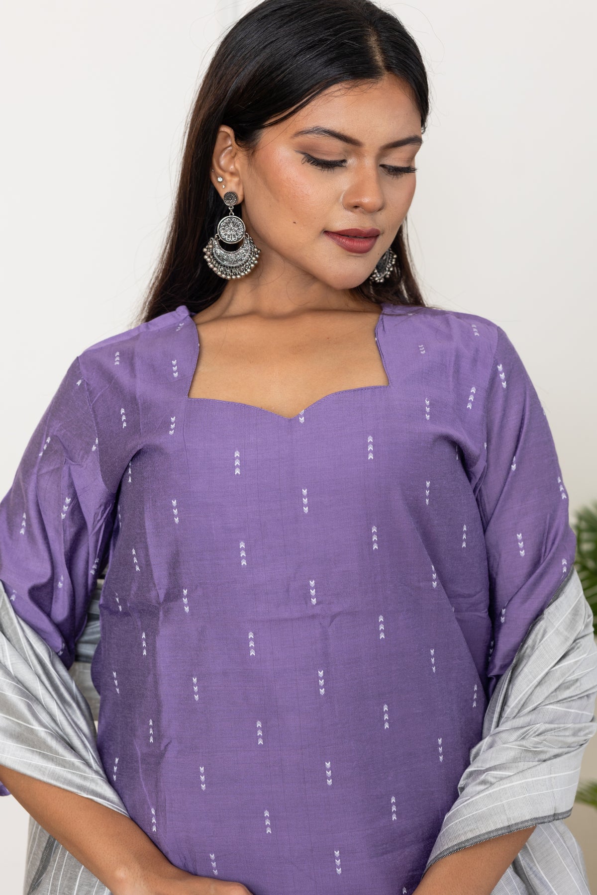 Sakthi salwar set in lilac